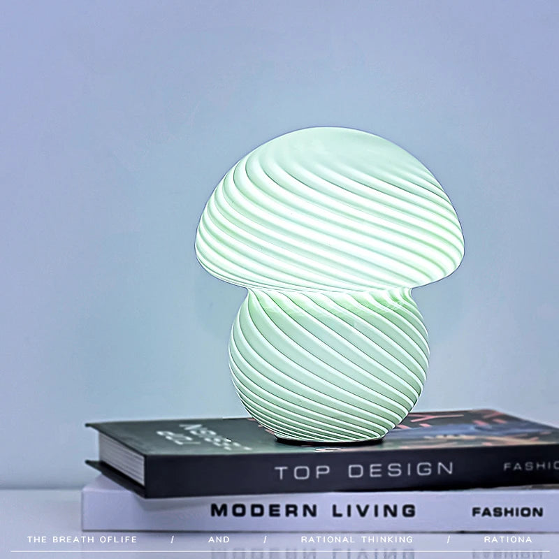 Champignon lampes de Table LED lampe de bureau veilleuse à intensité variable pour chambre Restaurant café atmosphère moderne décoration cadeaux - vue 6 sur 8