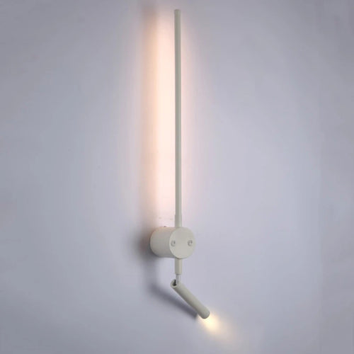 Minimalist nordic LED wall light with switch for reading - vue 6 sur 12