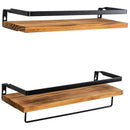ABGH-Antique Floating Wall Shelves Floating Wall Shelves Wooden Floating Shelves-Kitchen, Bathroom And Bedroom Decorative Storag