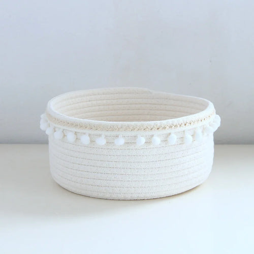 panier de rangement tissé polyvalent pour jouets et accessoires