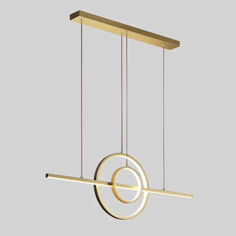 lustre led nordique simple moderne pour décoration intérieure - vue 6 sur 8