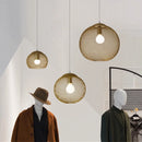 suspension industrielle vintage led en fer doré