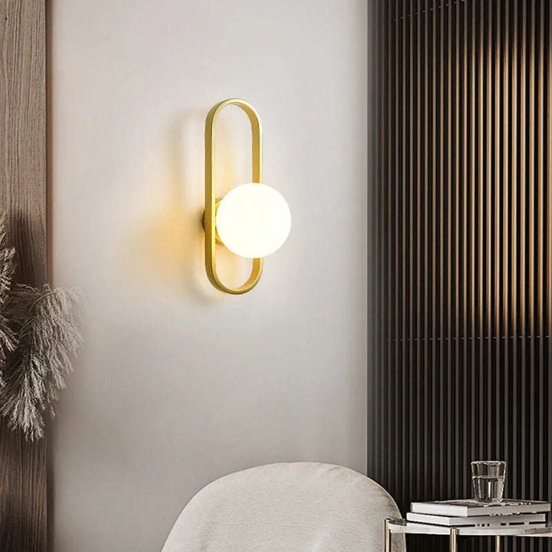 applique murale led de luxe minimalistes modernes d'intérieur