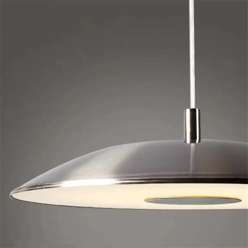 suspension scandi simple design ovni lumière décoration maison argent