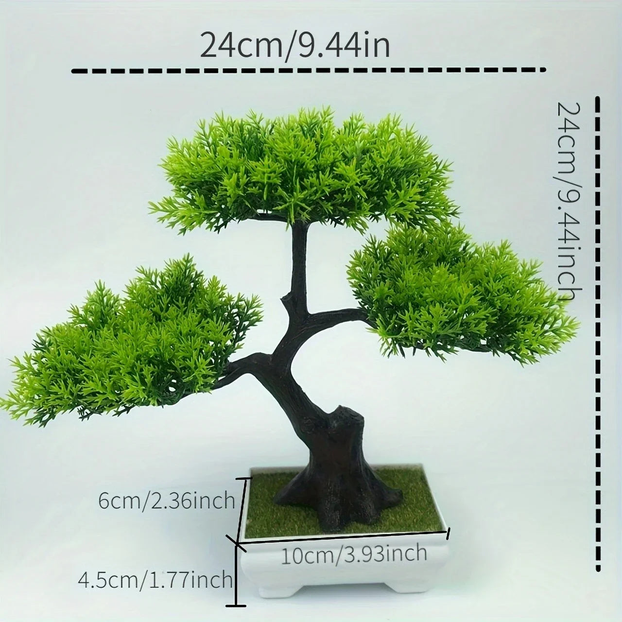 Artificial bonsai plants, small tree flower pots, fake plants, bedroom table decoration flower pots, hotel garden decoration - vue 9 sur 10