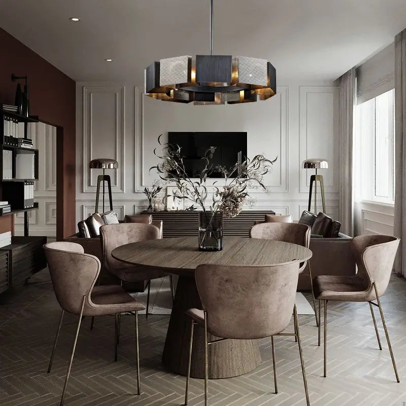 lustre moderne à LED pour décoration intérieure élégante - vue 4 sur 10