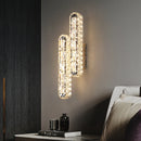 applique murale led moderne en cristal rectangulaire nordique