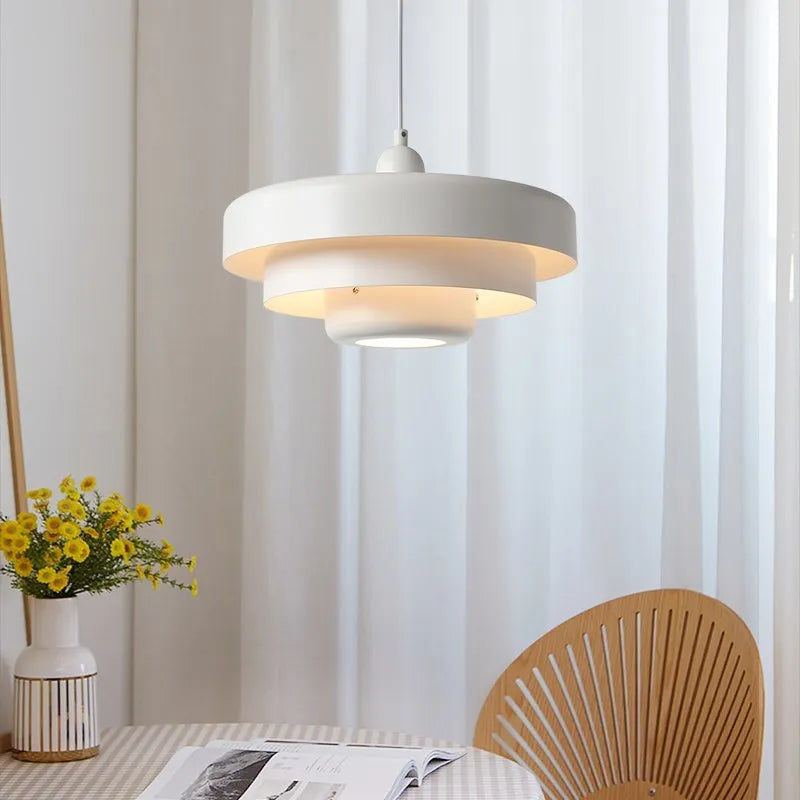 Suspension LED nordique à 3 couches - vue 4 sur 9