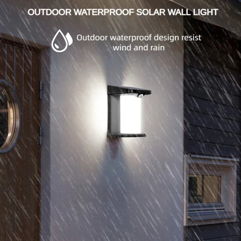lampe solaire extérieure led avec capteur de mouvement - vue 3 sur 6