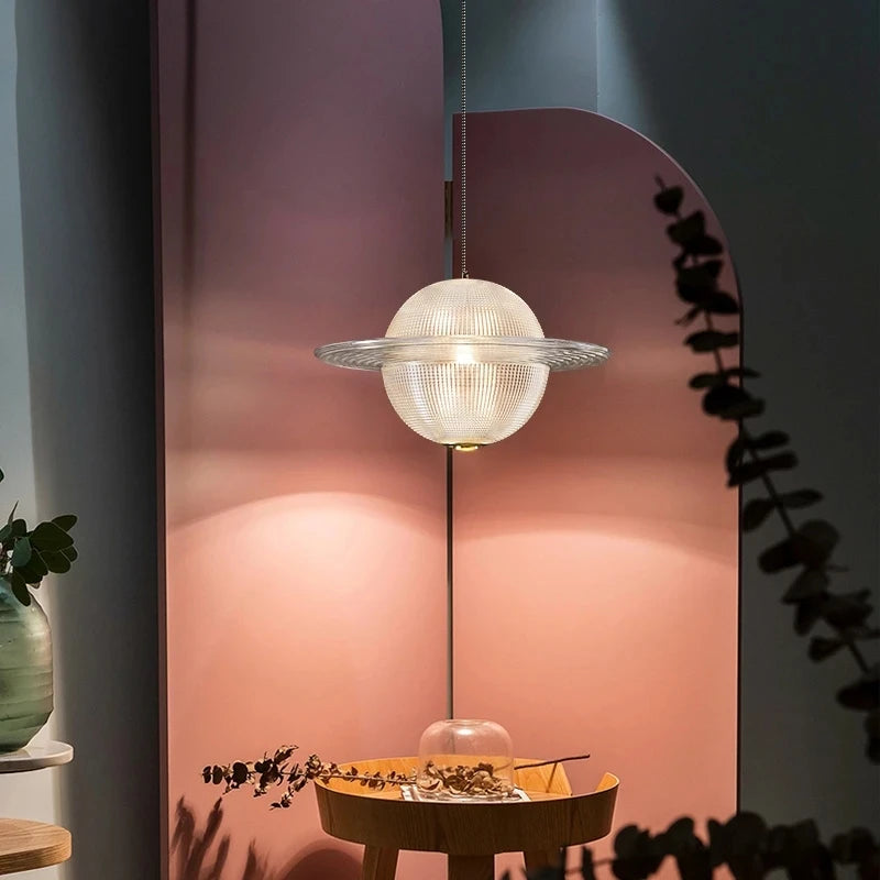 suspension en verre design pour cuisine restaurant et bar - vue 5 sur 12