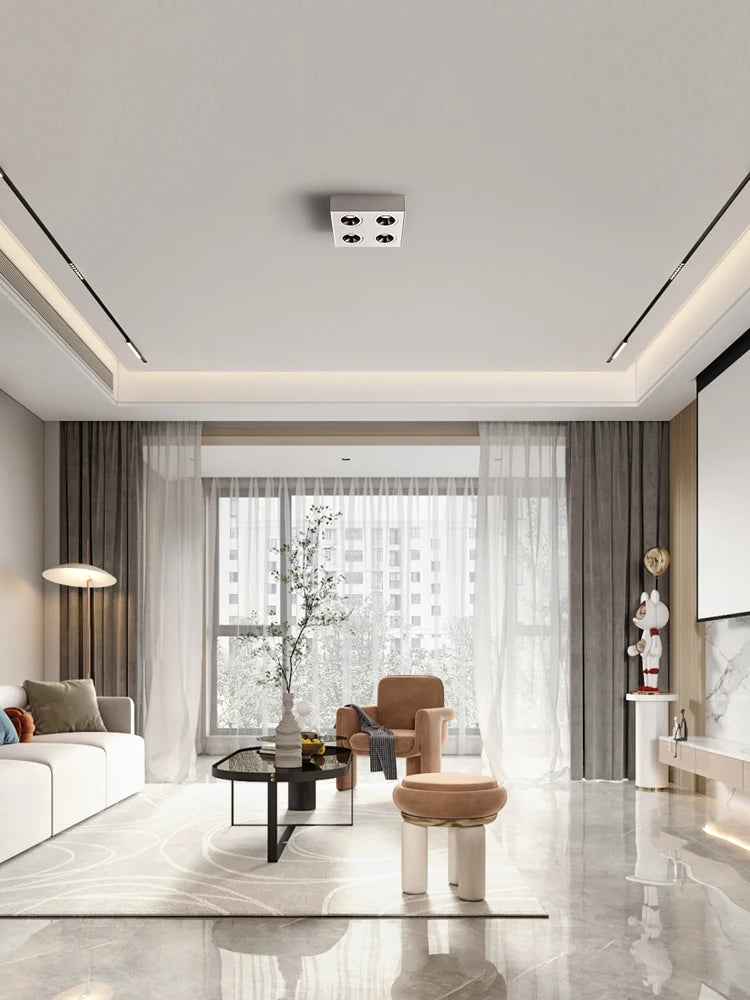 led surface carrée ultra mince anti-éblouissement downlight pour maison - vue 3 sur 5