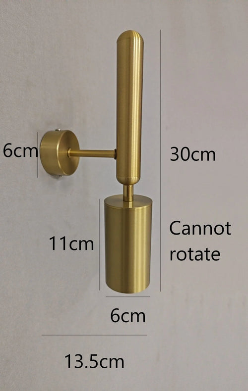 Minimalist nordic rotatable LED aluminium wall light - vue 10 sur 9