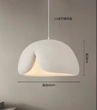 Minimalist nordic wabi sabi LED pendant chandelier for loft decor