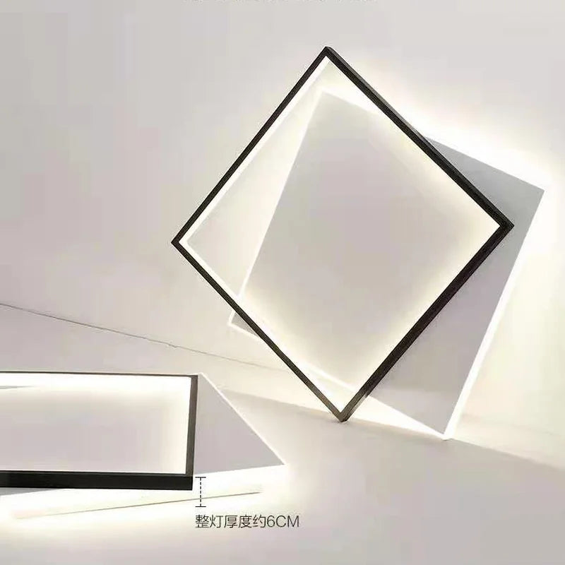 plafonnier led moderne simple décoration domestique nordique - vue 6 sur 9