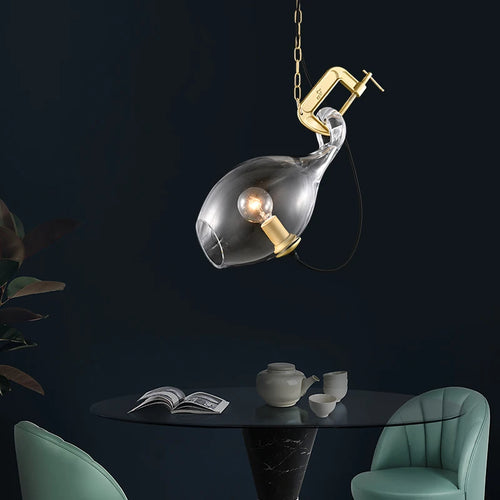 lustre moderne en verre pour un style postmoderne créatif