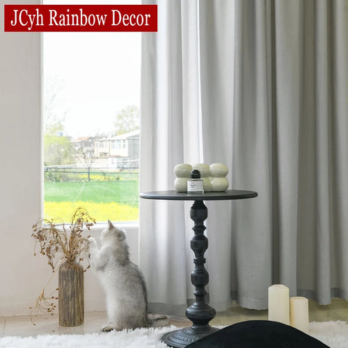 Voilage tulle moderne décoratif pour salon chambre fenêtre