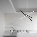 Modern minimalist geometric nordic chandelier with elegant creative design