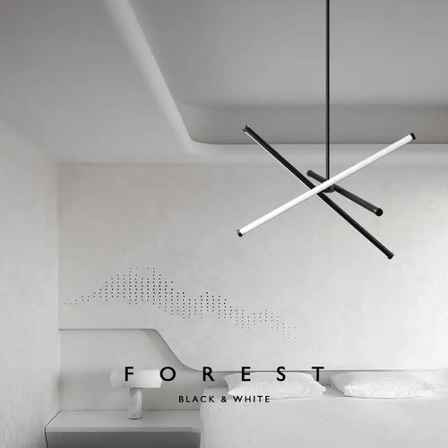 Modern minimalist geometric nordic chandelier with elegant creative design - vue 5 sur 8