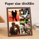 Personalized wooden photo frames, custom photo frame ornaments, simple holiday gifts indoors, commemorate precious memories