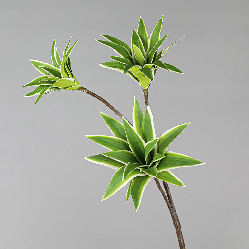 Large artificial lily branches with realistic foliage for decorations