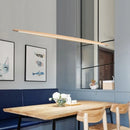 Minimalist nordic wood LED pendant light for bar, shop, hotel 3000k