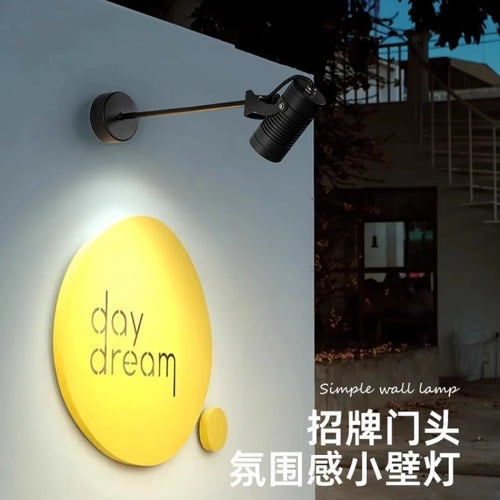 Waterproof adjustable LED outdoor wall light for signs - vue 3 sur 14