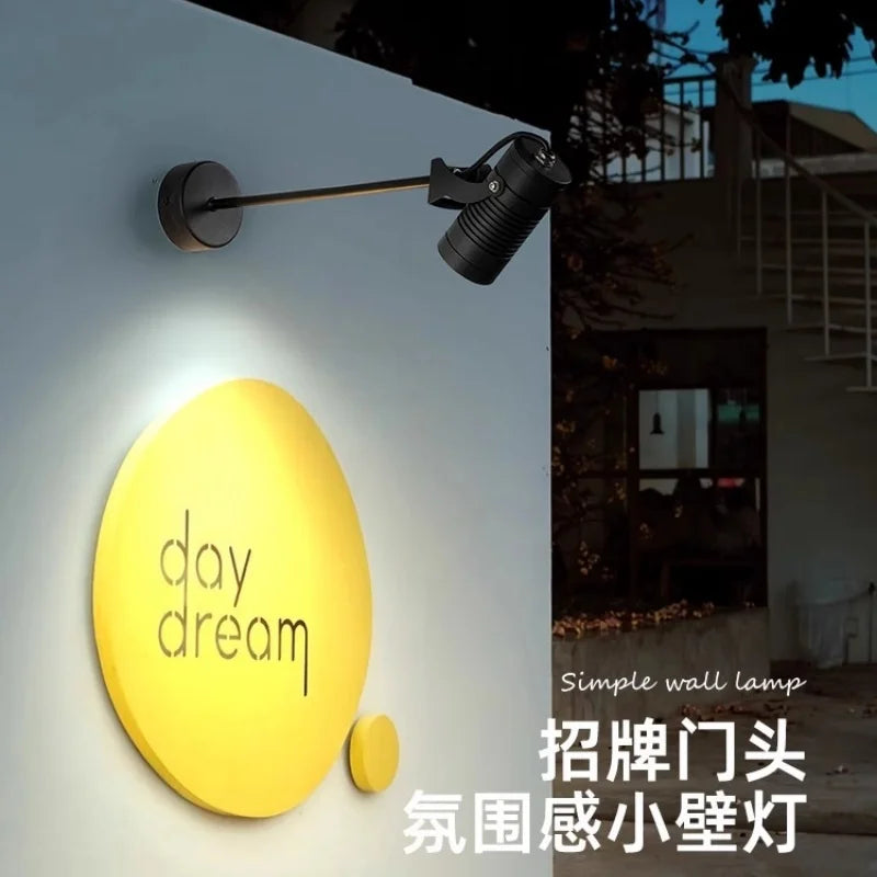 Waterproof adjustable LED outdoor wall light for signs - vue 2 sur 14