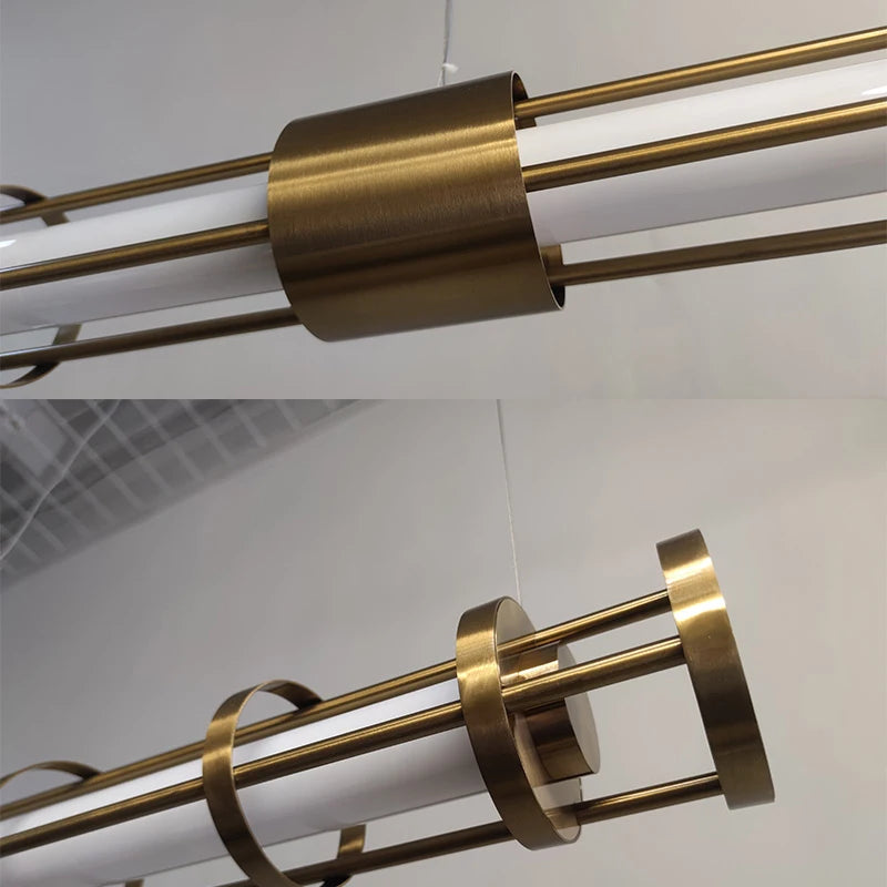 suspension tube nordique moderne pour décoration intérieure - vue 6 sur 10