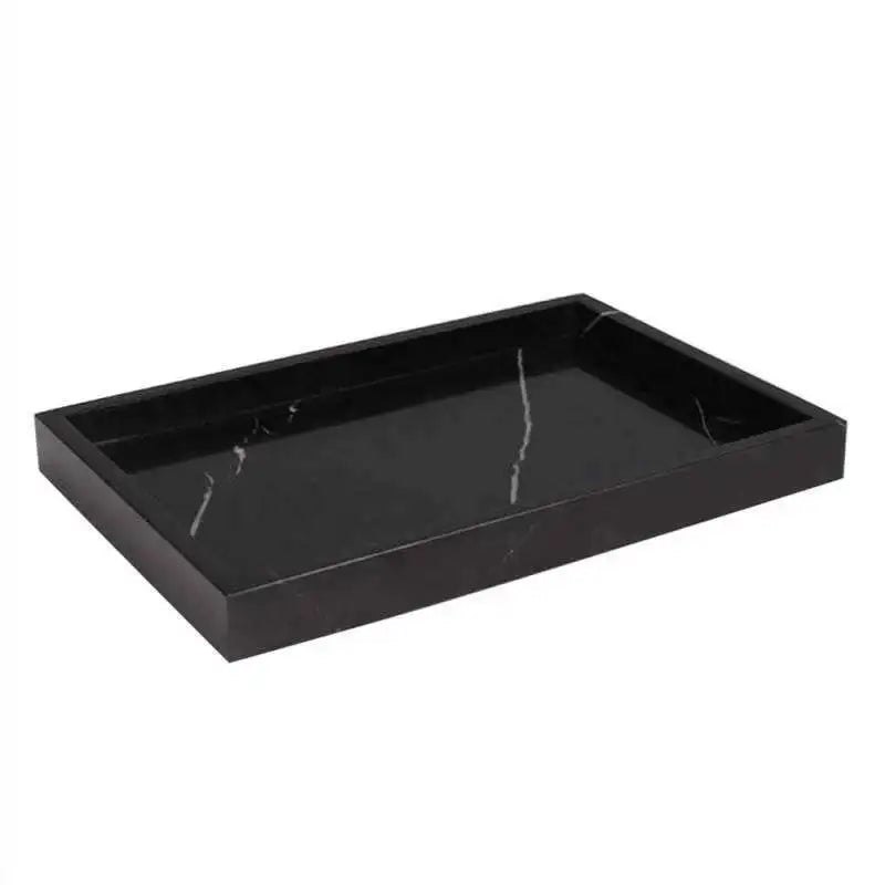 boîte de rangement en travertin et marbre naturel luxe - vue 13 sur 18