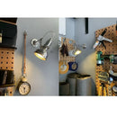 Handmade LED wall lights with a retro industrial style for lighting in restaurants, bars, cafes, interiors, hotels and bathrooms