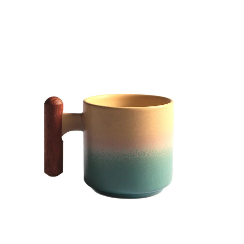 Ensemble tasses expresso bois style minimaliste italien