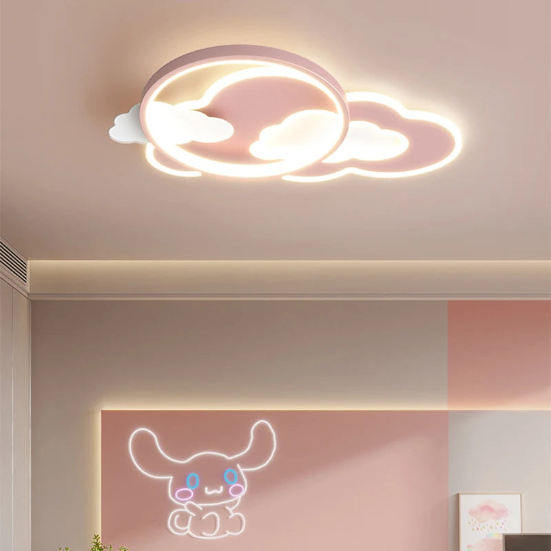 lustre led nuage moderne pour chambre d'enfant - vue 7 sur 9