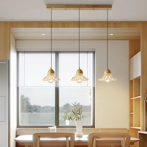 suspension LED en verre style nordique décoratif