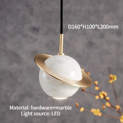lustre danois créatif en marbre personnalisé pour décoration intérieure - vue 10 sur 9