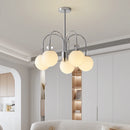 Modern minimalist multi-head pendant light with decorative bubbles