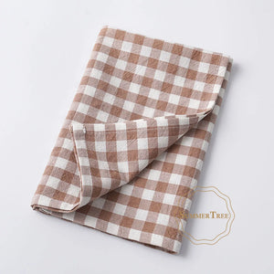 Cotton gingham table napkin classic style