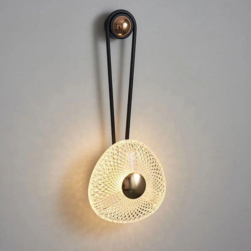 Applique murale led nordique moderne dorée décorative d'intérieur