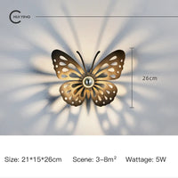applique murale nordique en fer à led décorative pour intérieur élégant