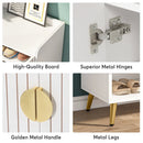 Tribesigns 7-Tier Shoe Cabinet with Doors, Shoe Storage Cabinet with Adjustable Shelves, Wooden Shoes Rack Shoe Storage