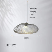 lustre en verre design nuage pour intérieur décoratif lumineux