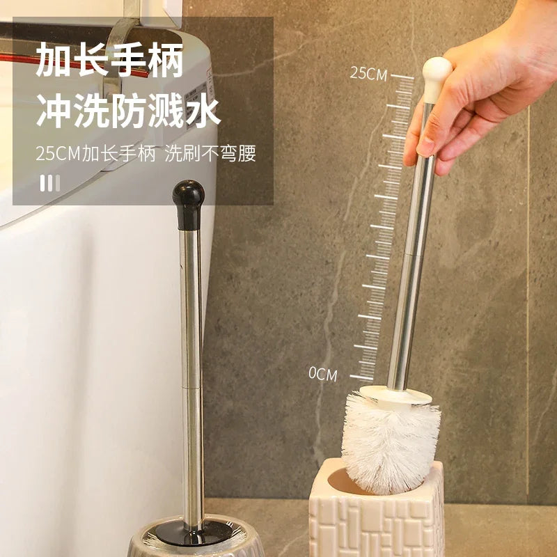 brosse de toilette céramique nettoyage sans angle mort - vue 5 sur 13