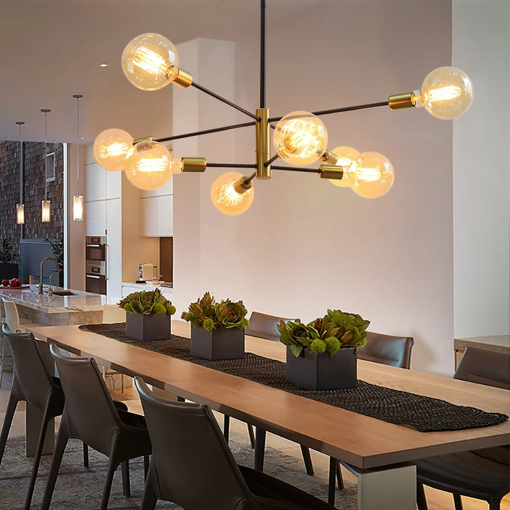 Suspension de lustre moderne nordique pour plafond décor à la maison salon chambre suspension luminaires d'intérieur E27 G95 G125 ampoule de lait - vue 3 sur 10