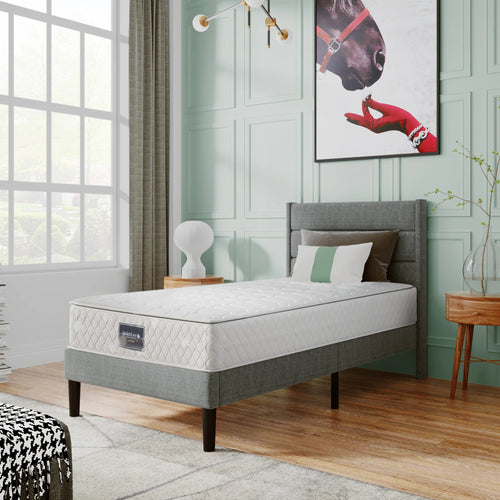 VSOGA spring core mattress, 7 zones cold foam mattress, 90x200cm, 100% Oeko-Tex, hardness H3, 25cm height, 100 Nights sample sleep - vue 3 sur 6