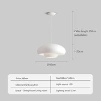 Suspension led nordique simple champignon suspendus