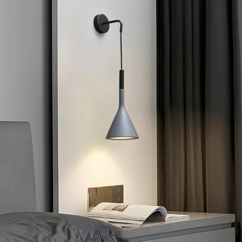 Applique murale LED E27 au design nordique moderne