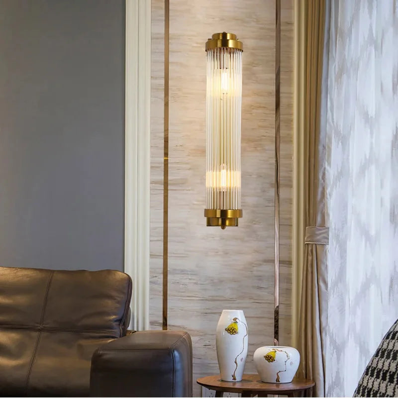 applique murale réglable en or avec lampe en cristal de luxe led - vue 4 sur 10