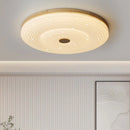 Minimalist nordic LED ceiling light in acrylic and wood, pumpkin shape