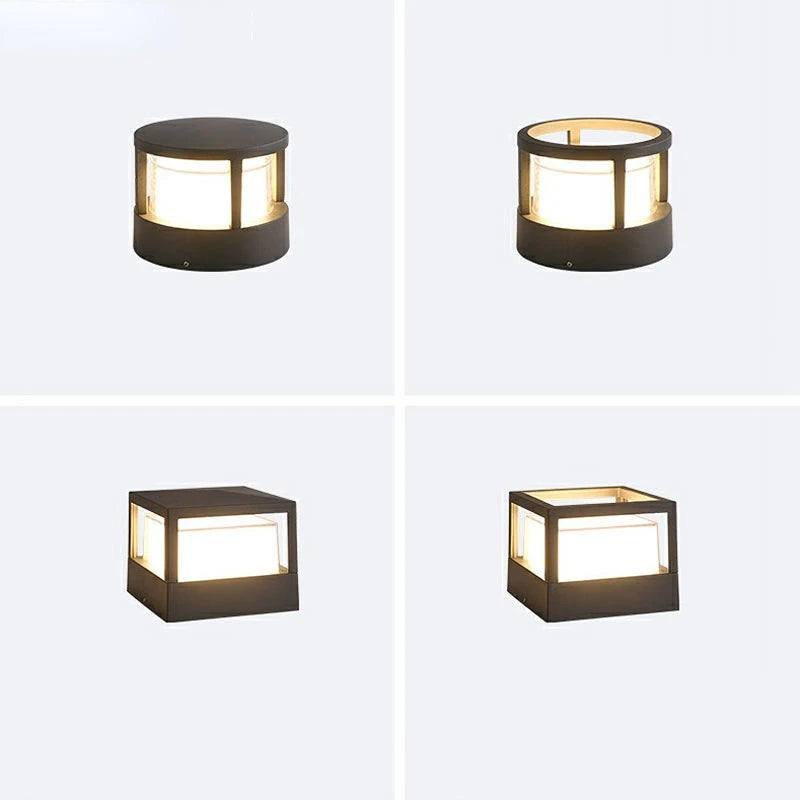 pack poteaux lumineux led extérieurs étanches haute luminosité - vue 6 sur 7