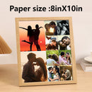 Personalized wooden photo frames, custom photo frame ornaments, simple holiday gifts indoors, commemorate precious memories
