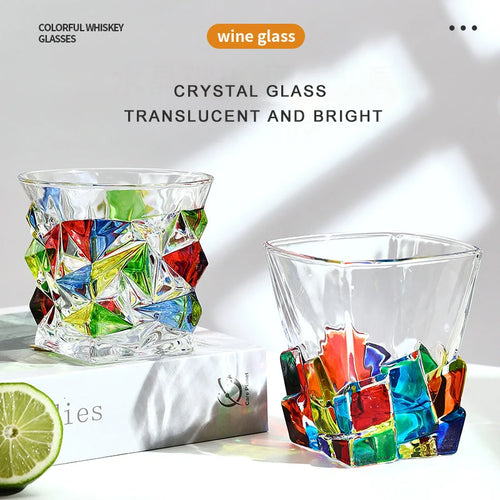 Verres cristal relief style vintage europeen 300 ml